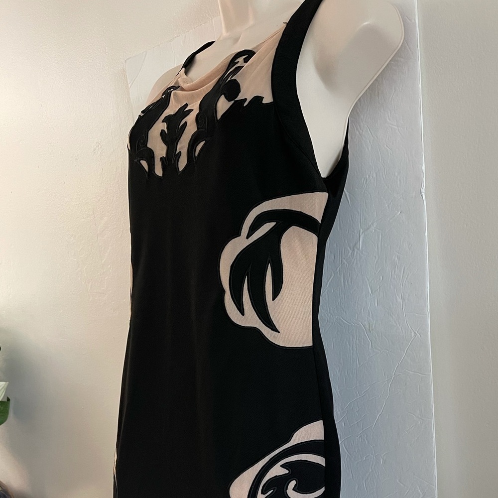 Mustard Seed Black and Cream Dress